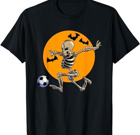 Soccer skeleton halloween men boys soccer player halloween t-shirt png file