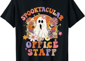 Spooktacular Office Staff Happy Halloween Spooky Matching T-Shirt PNG File