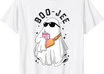 Spooky Season Cute Ghost Halloween Costume Boujee Boo-Jee T-Shirt 1