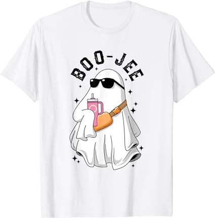 Spooky season cute ghost halloween costume boujee boo-jee t-shirt 1