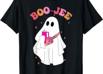 Spooky Season Cute Ghost Halloween Costume Boujee Boo-Jee T-Shirt