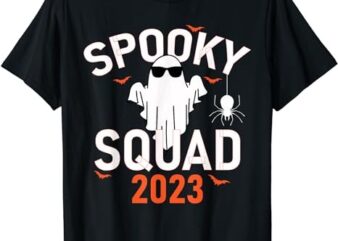 Spooky Squad 2023 Funny Halloween Monsters Girls Boys Kids T-Shirt Png file