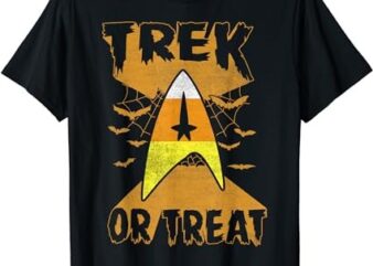 Star Trek Candy Corn Trek Or Treat Halloween T-Shirt PNG File