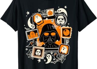 Star Wars Darth Vader And Ghosts Halloween Poster T-Shirt PNG File