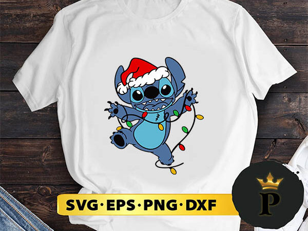 Stitch christmas svg, merry christmas svg, xmas svg png dxf eps t shirt template vector