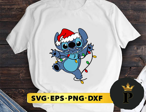 Stitch Christmas SVG, Merry Christmas SVG, Xmas SVG PNG DXF EPS