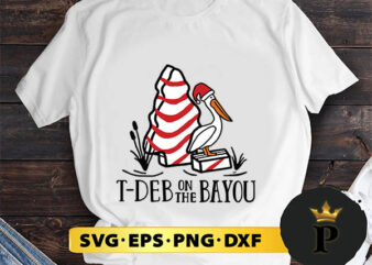 Stork Cake Tdeb On The Bayou Christmas SVG, Merry Christmas SVG, Xmas SVG PNG DXF EPS t shirt template vector