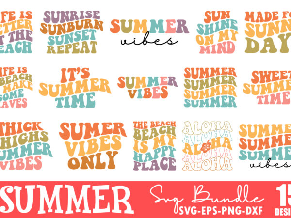 Retro summer svg bundle, beach svg, beach quotes,summer shirt svg, beach shirt svg, beach vibe svg, summer quote,cricut cut files,silhouette, beach life shirt svg, summer t shirt vector graphic, summer