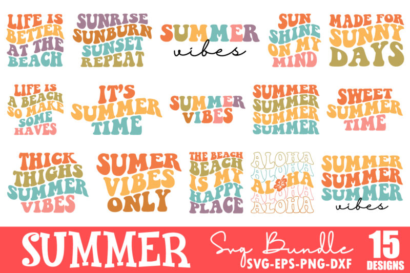 Retro Summer SVG Bundle, Beach SVG, Beach Quotes,Summer shirt svg, Beach shirt svg, Beach VIbe svg, Summer Quote,Cricut Cut Files,Silhouette, beach life shirt svg, summer t shirt vector graphic, summer