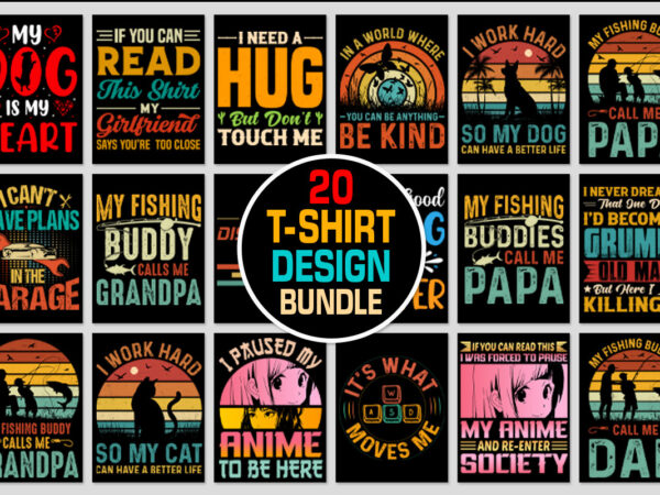 T-shirt design bundle 6
