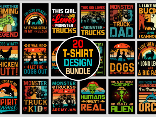 T-shirt design bundle 7