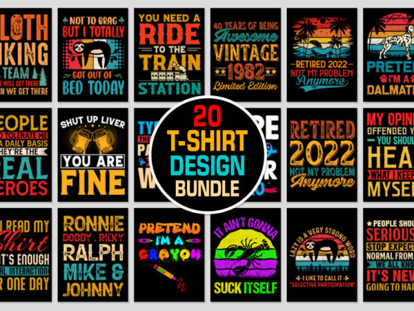 T-shirt design mega bundle 9