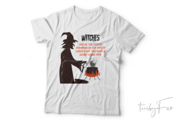 Horror witch| T-shirt design for sale