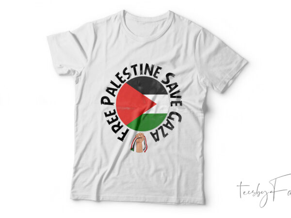 Free palestine| t-shirt design for sale