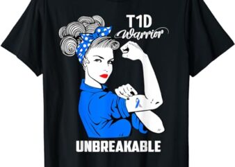 T1D Type 1 diabetes Awareness T-Shirt Type 1 Diabetes Gift
