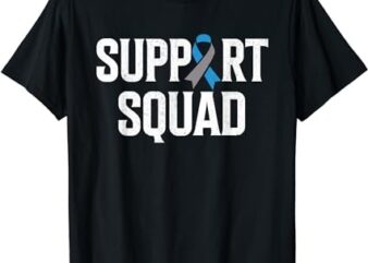 T1D Warrior Support Squad Type One Diabetes Awareness T-Shirt PNG File
