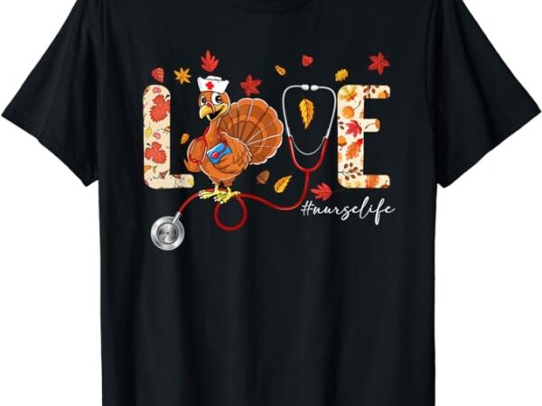 Thanksgiving scrub tops women turkey nurse holiday nursing t-shirt