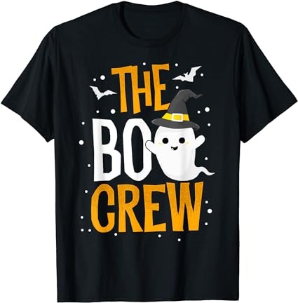 The boo crew halloween ghost trick treat outfit squad team t-shirt png file