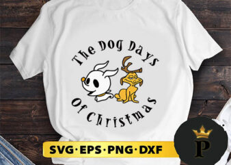 The Dog Days Of Christmas SVG, Merry Christmas SVG, Xmas SVG PNG DXF EPS t shirt designs for sale