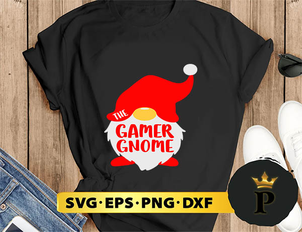 The Gamer Gnome Matching Christmas SVG, Merry Christmas SVG, Xmas SVG PNG DXF EPS