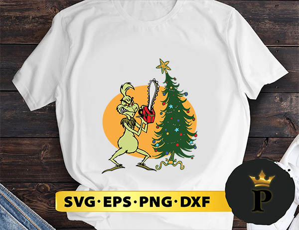 The Grinch Christmas Tree SVG, Merry Christmas SVG, Xmas SVG PNG DXF EPS