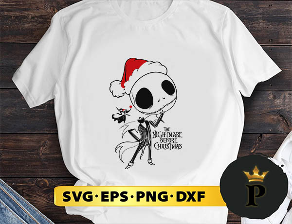 The Nightmare Before Christmas Jack And Dog SVG, Merry Christmas SVG, Xmas SVG PNG DXF EPS