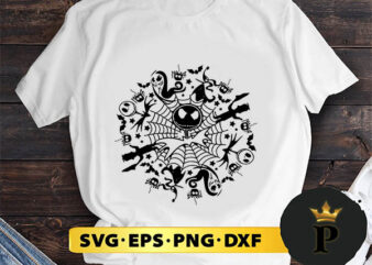 The Nightmare Before Christmas Mandala SVG, Merry Christmas SVG, Xmas SVG PNG DXF EPS t shirt designs for sale