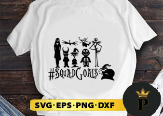 The Nightmare Before Christmas Squasd Goals SVG, Merry Christmas SVG, Xmas SVG PNG DXF EPS t shirt designs for sale