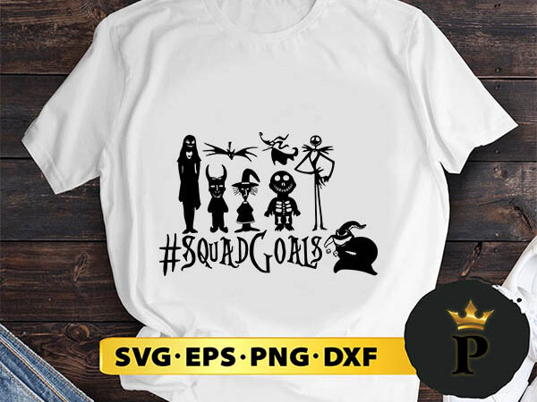 The nightmare before christmas squasd goals svg, merry christmas svg, xmas svg png dxf eps t shirt designs for sale