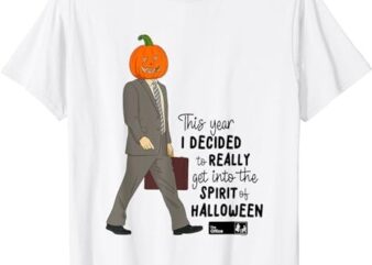The Office Halloween Spirit Dwight Pumpkin head T-Shirt PNG File