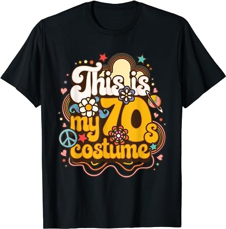 This Is My 70s Costume Theme Party Hippie Retro Friends T-Shirt PNG ...