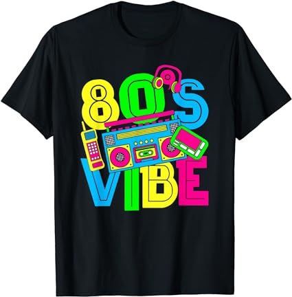 This Is My 80's Vibe 1980s Fashion 80s 90s Outfit Party T-Shirt - Buy t ...