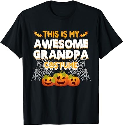 This is my awesome grandpa costume halloween gift t-shirt png file