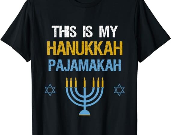 This is my hanukkah pajamakah chanukah pajama shirt t-shirt png file