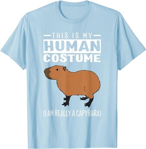 This Is My Human Costume I Am Really A Capybara T Shirt PNG File