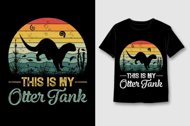 Retro Vintage Sunset T-Shirt Design Bundle