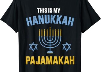 This is my hanukkah pajamakah for jewish christmas pajama T-Shirt PNG File