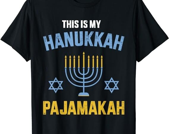 This is my hanukkah pajamakah for jewish christmas pajama t-shirt png file