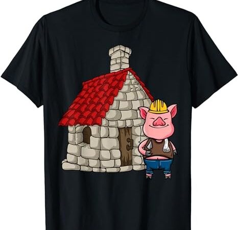 Three pigs lazy halloween costume – brick house t-shirt png file
