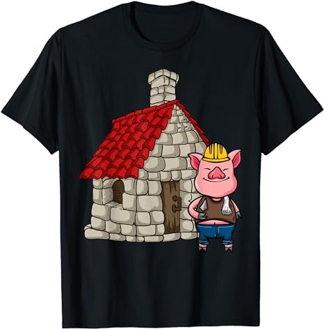 Three Pigs Lazy Halloween Costume – Brick House T-Shirt PNG File