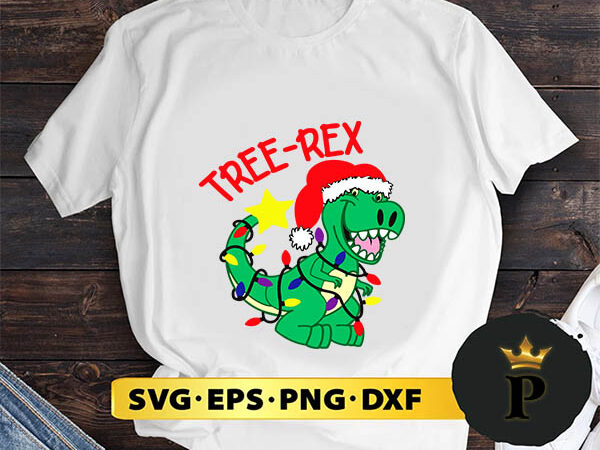 Tree rex christmas svg, merry christmas svg, xmas svg png dxf eps t shirt designs for sale