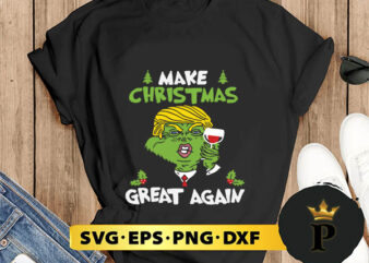 Trump Make Christmas Great Again SVG, Merry Christmas SVG, Xmas SVG PNG DXF EPS