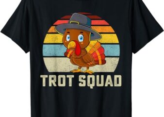 Turkey Trot Squad Thanksgiving Run Costume Men Women Kids T-Shirt