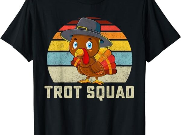 Turkey trot squad thanksgiving run costume men women kids t-shirt