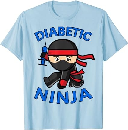 Type-1 diabetes awareness diabetic ninja t1d kids youth boys t-shirt png file
