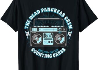 Type One Diabetes Dead Pancreas Crew Funny T1D Retro Hip Hop T-Shirt