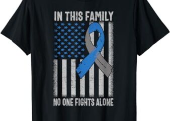 USA Flag Diabetes Type 1 Awareness Family Support T-Shirt PNG File