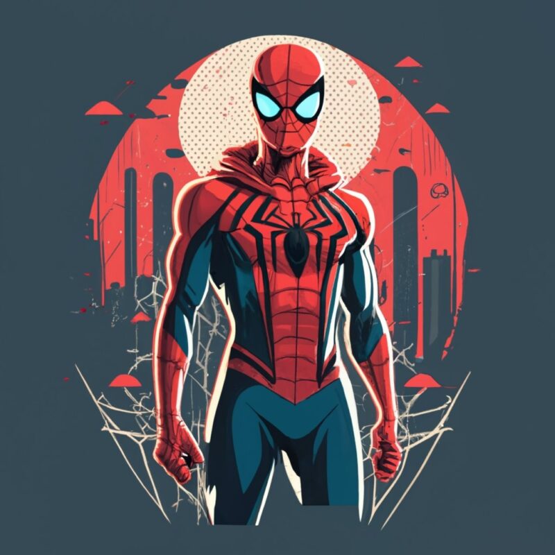 Unique spiderman Tshirt design for dropshipping text Saying “The Amazing Spider-Man ” PNG File