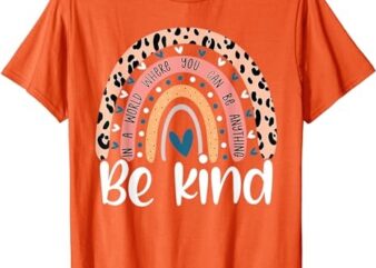 Unity Day Orange Tee Anti Bullying Leopard Women Kids Girls T-Shirt
