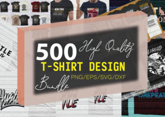 500 Tshirt Designs Big Bundle